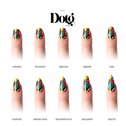 Color Blocks Nail Wraps •  Abstract Statement Nails  • Pedicure & Manicure Stickers