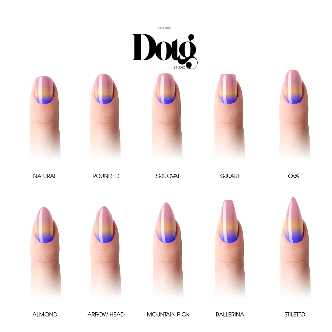 Sunset Ombré Gradient Nail Wraps DIY Manicure & Pedicure Spring Summer Nail Stickers Minimalist Design