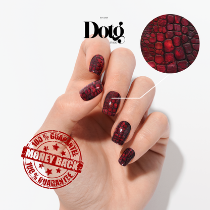 Ruby Reptile Nail Wraps DIY Manicure & Pedicure Nail Stickers Decal Strips