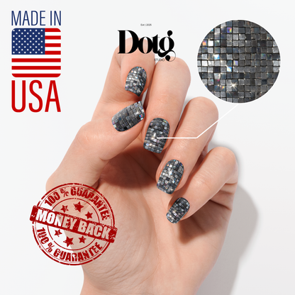 Disco Ball Nail Wraps DIY Manicure & Pedicure Stickers Decal Strips