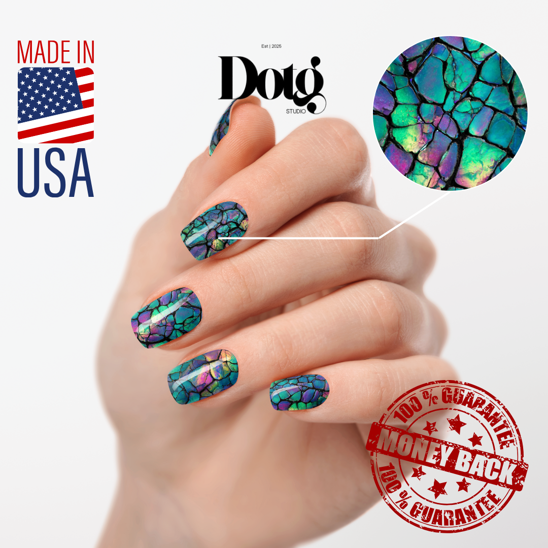 Crystal Veins Nail Polish Wraps DIY Modern Art Manicure Stickers Nail Decal Strips