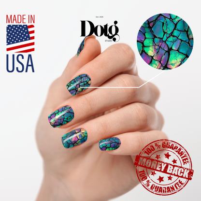 Crystal Veins Nail Polish Wraps DIY Modern Art Manicure Stickers Nail Decal Strips