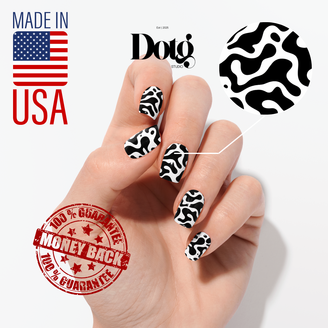Modern Graphic Nail Polish Wraps DIY Manicure & Pedicure Stickers Nail Decal Strips