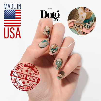 Luxe Gold Nail Polish Wraps DIY Manicure & Pedicure Stickers Nail Decal Strips
