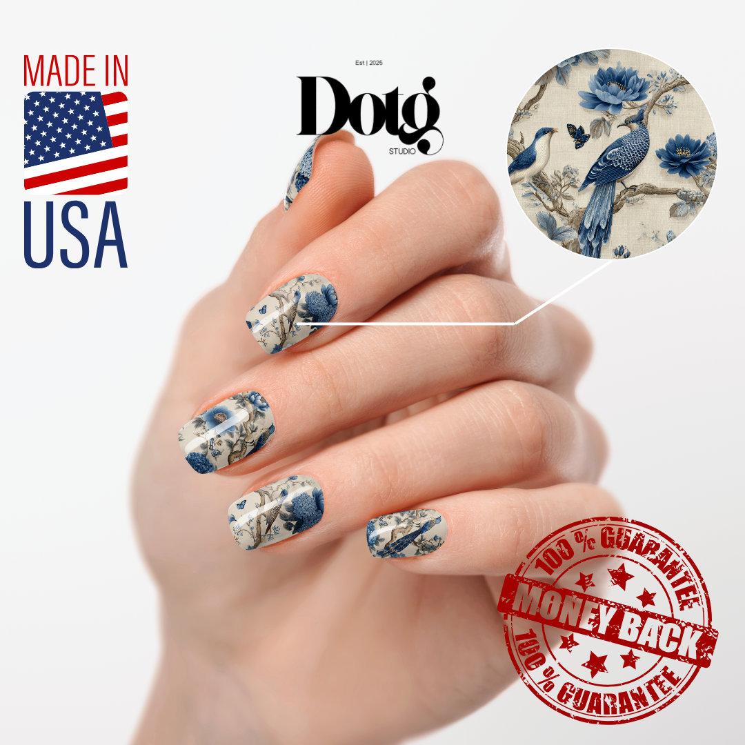 Botanical Garden Nail Polish Wraps DIY Manicure Stickers Nail Decal Strips