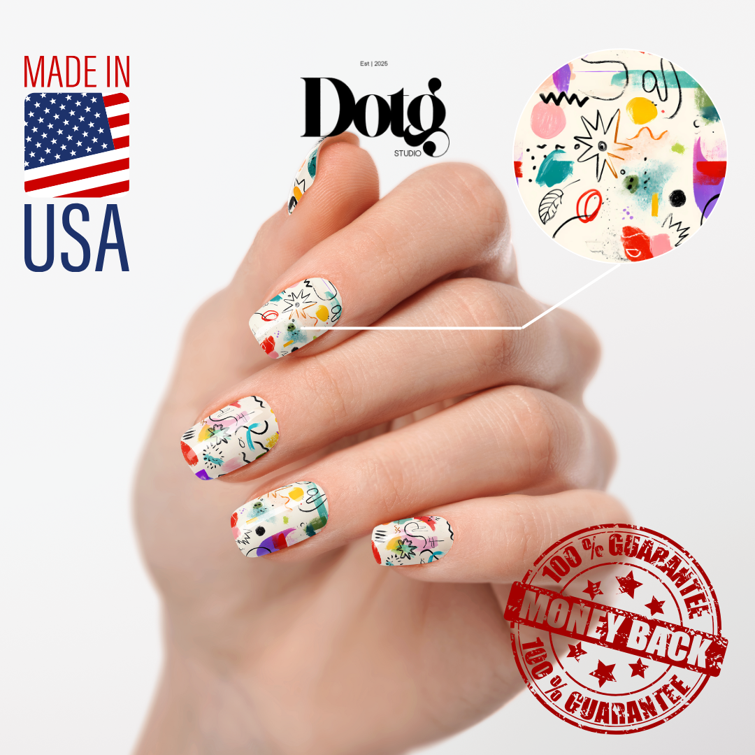 Modern Art Nail Polish Wraps DIY Muse Manicure & Pedicure Stickers Nail Decal Strips