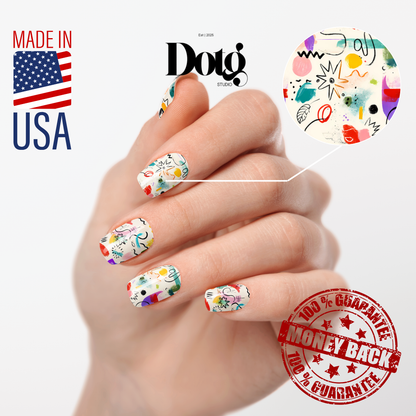 Modern Art Nail Polish Wraps DIY Muse Manicure & Pedicure Stickers Nail Decal Strips