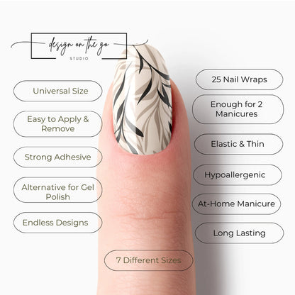 Boho Branches Nail Wrap