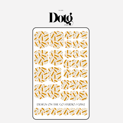 Back To School Nail Wraps DIY Manicure & Pedicure Teacher Appreciation Nail Stickers Classroom Strips