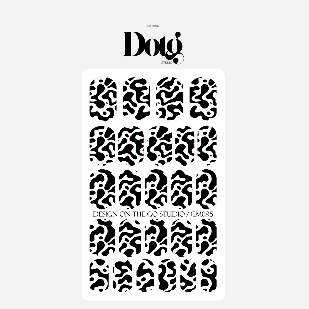 Modern Graphic Nail Polish Wraps DIY Manicure & Pedicure Stickers Nail Decal Strips