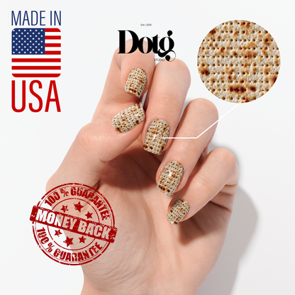 Gold Glitter Nail Polish Wraps DIY Manicure & Pedicure Glow Stickers Nail Decal Strips