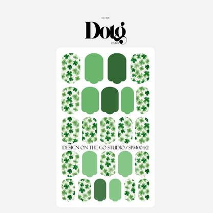 St. Patrick's Day Clover Nail Wrap DIY Manicure & Pedicure Stickers Nail Decal Strips