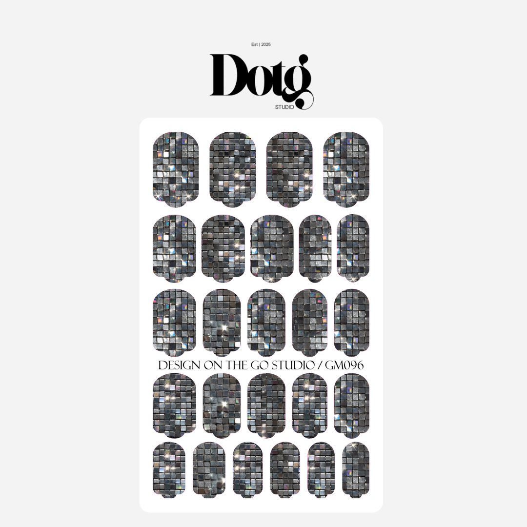 Disco Ball Nail Wraps DIY Manicure & Pedicure Stickers Decal Strips