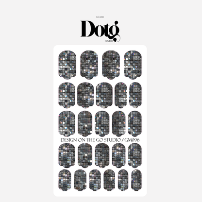 Disco Ball Nail Wraps DIY Manicure & Pedicure Stickers Decal Strips