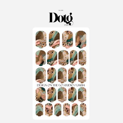Luxe Gold Nail Polish Wraps DIY Manicure & Pedicure Stickers Nail Decal Strips