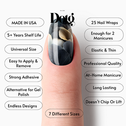Silk Fog Nail Polish Wraps DIY Manicure Stickers Nail Decal Strips