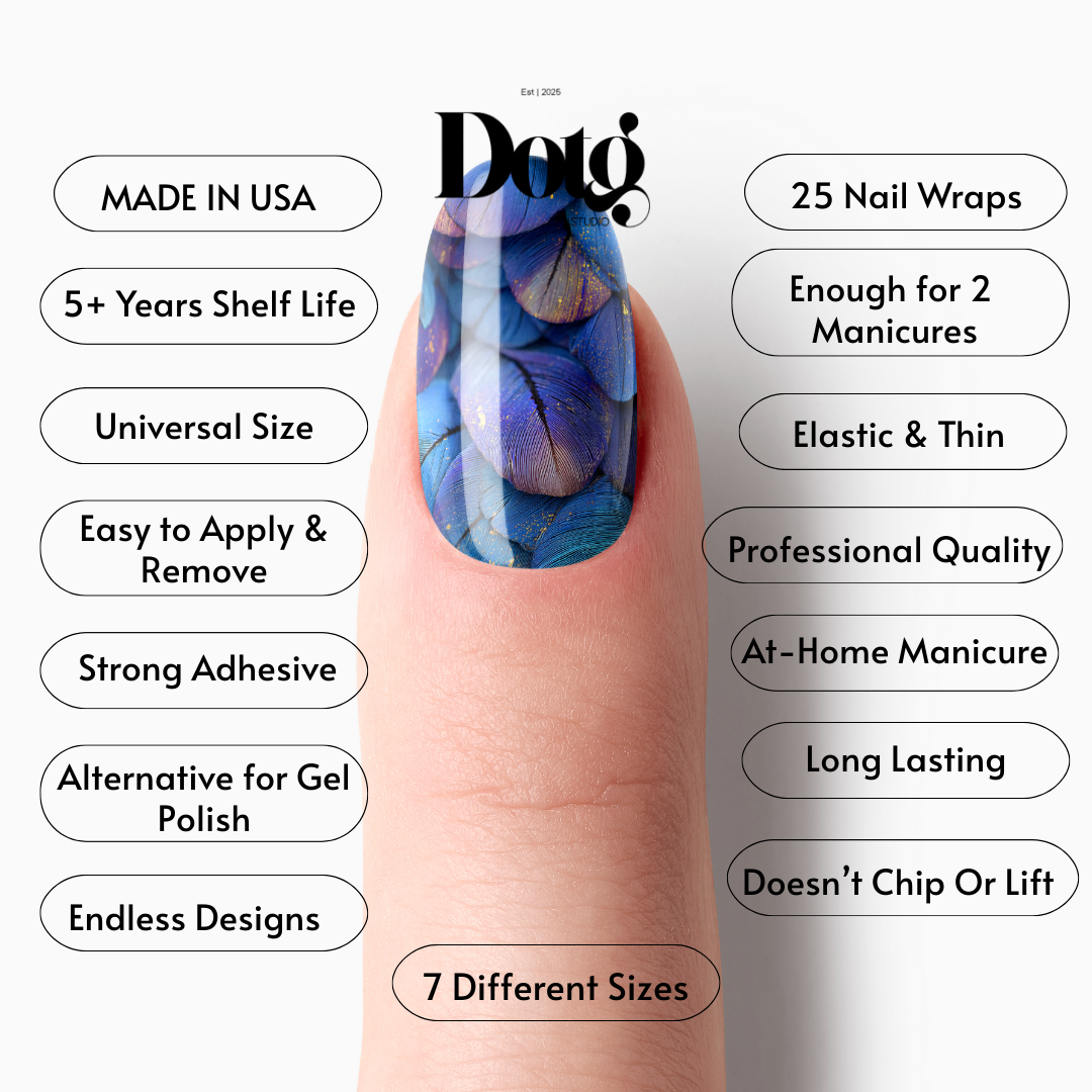 Galaxy Nail Polish Wraps DIY Manicure and Pedicure Nail Stickers Decal Strips