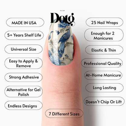Botanical Garden Nail Polish Wraps DIY Manicure Stickers Nail Decal Strips