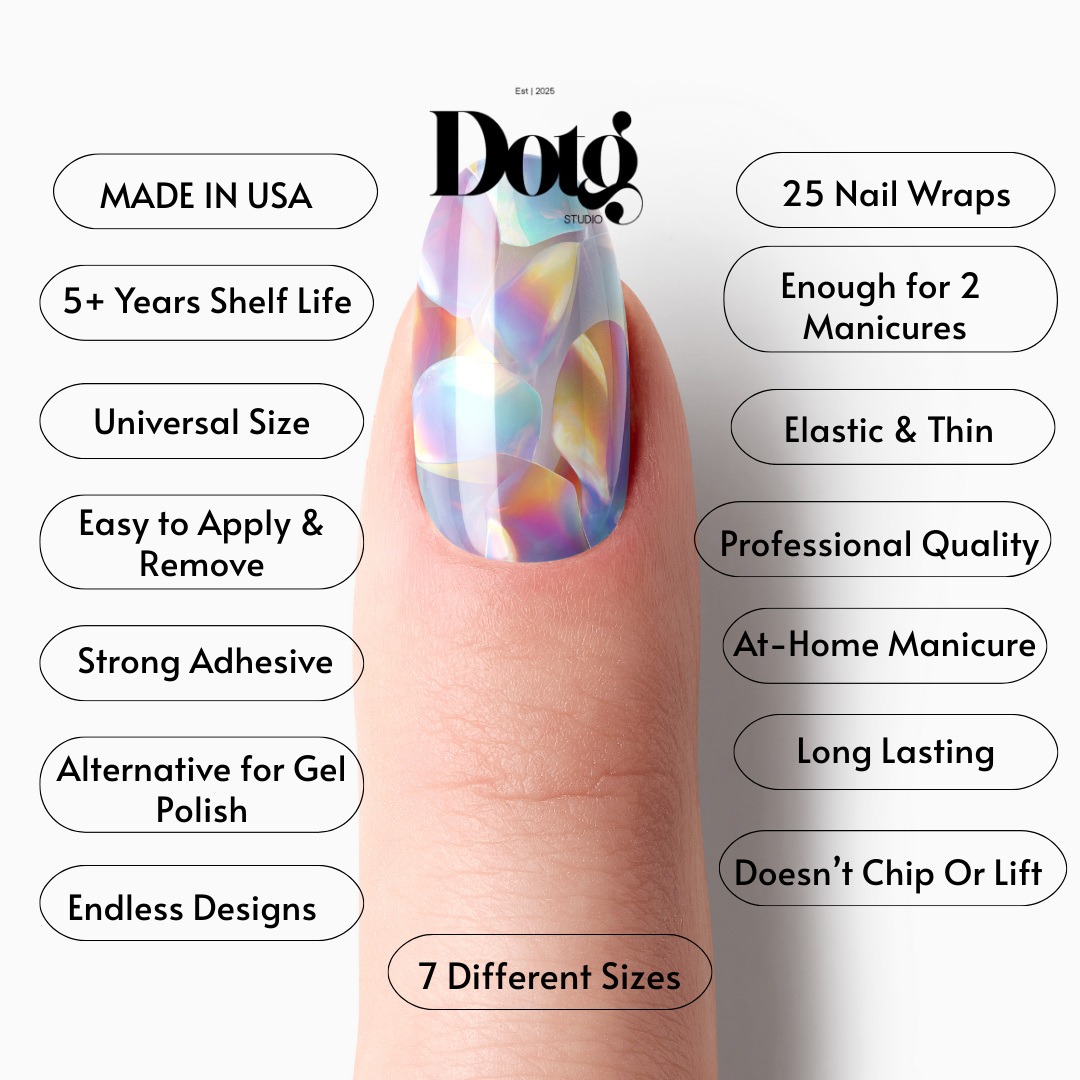 Pearl Dream Nail Polish Wraps DIY Manicure Stickers Nail Decal Strips