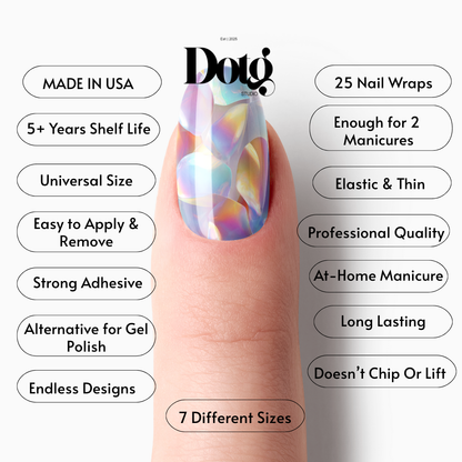 Pearl Dream Nail Polish Wraps DIY Manicure Stickers Nail Decal Strips