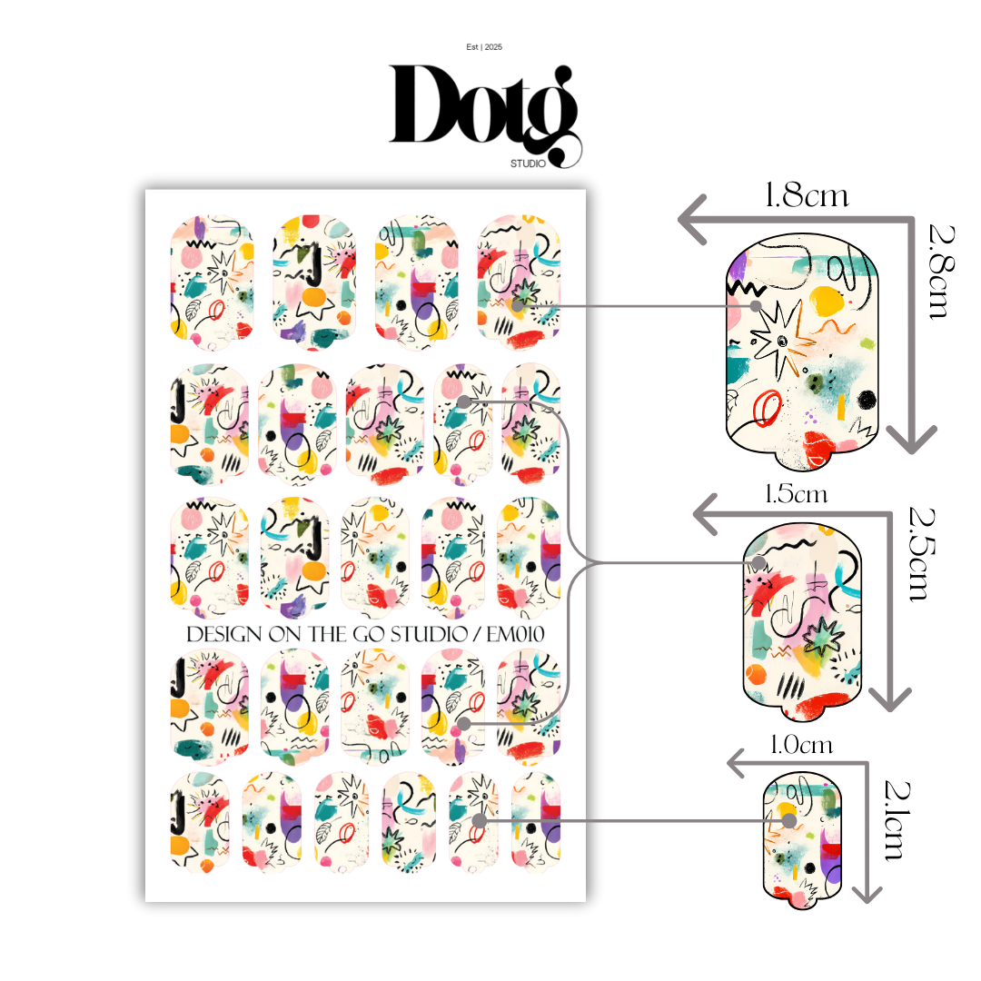 Modern Art Nail Polish Wraps DIY Muse Manicure & Pedicure Stickers Nail Decal Strips