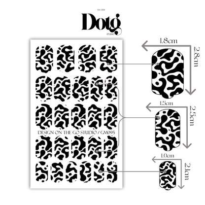Modern Graphic Nail Polish Wraps DIY Manicure & Pedicure Stickers Nail Decal Strips