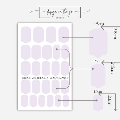 Lavender Color Nail Wrap