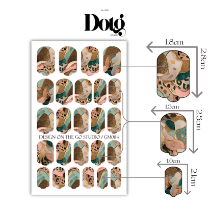 Luxe Gold Nail Polish Wraps DIY Manicure & Pedicure Stickers Nail Decal Strips