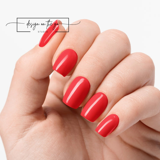 #type_manicure one hand showing beautifully manicured nail with nail wraps applied on white background