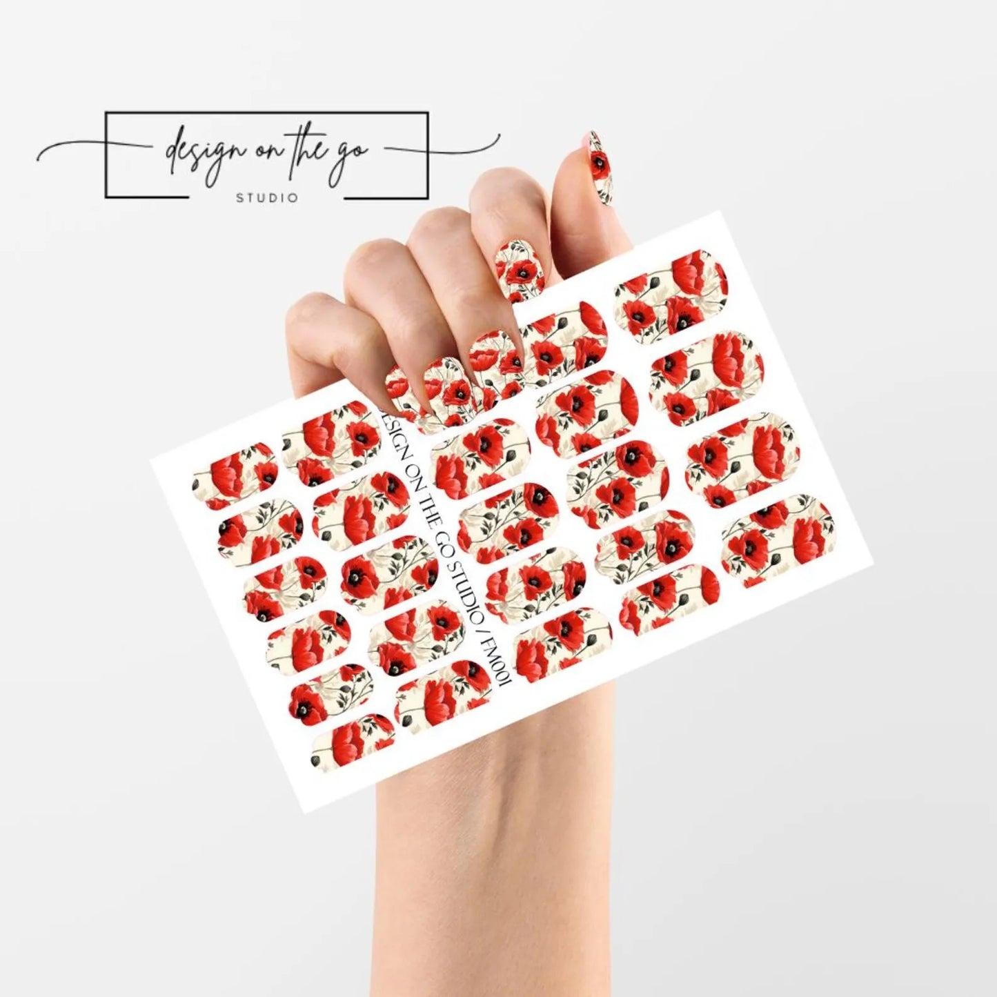 Poppy Kiss Nail Wraps