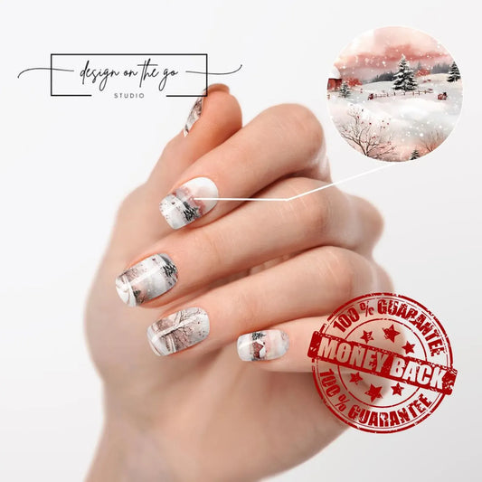 Snowy Morning Nail Wraps