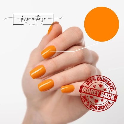 Amber Flame Nail Wraps