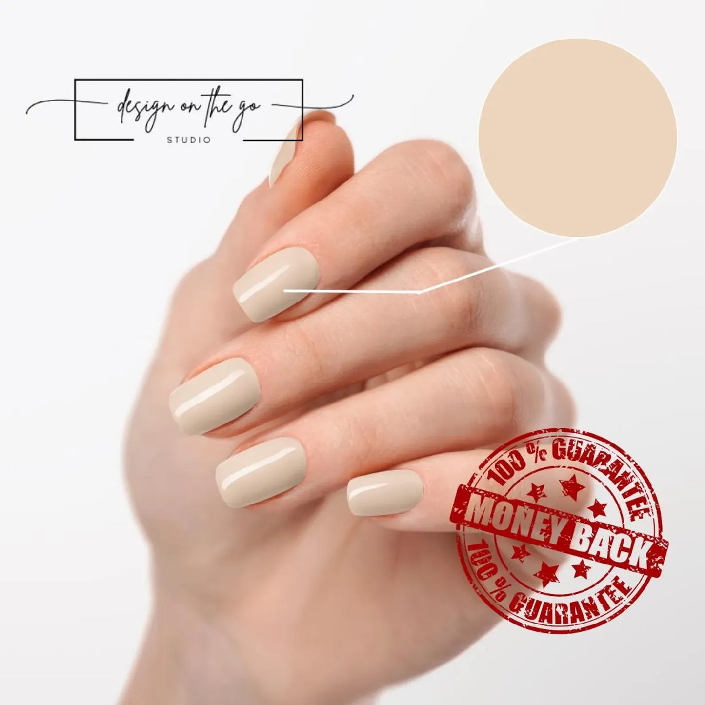 Almond Milk Nail Wraps