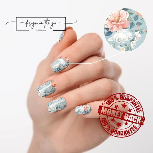 Serene Blossom Nail Wraps