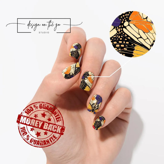 Stained Flutter Nail Wraps