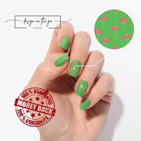 Pink Flamingo Nail Wrap