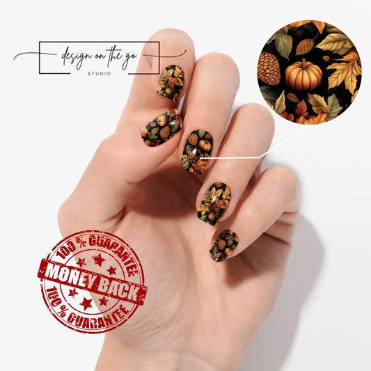 Golden Harvest Nail Wraps