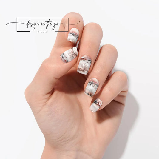 Snowy Morning Nail Wraps