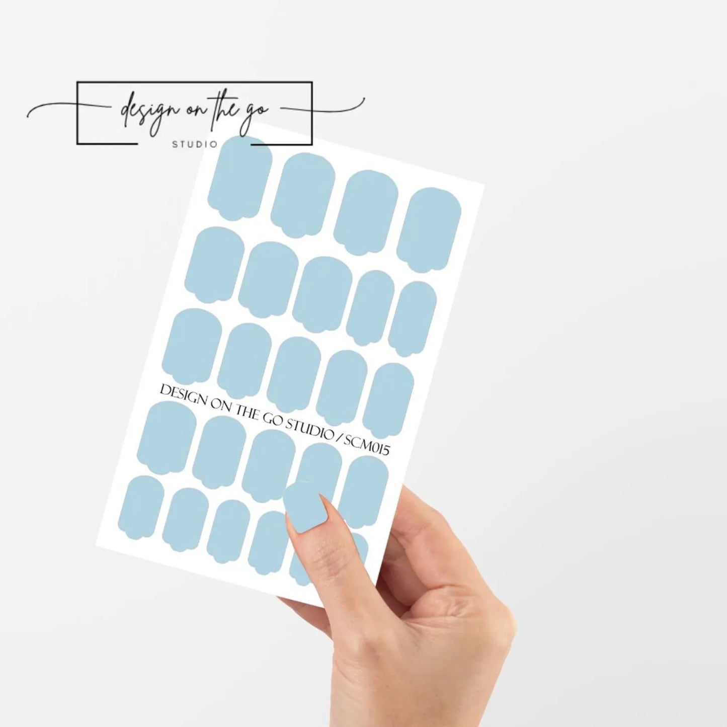 Baby Blue Nail Wraps