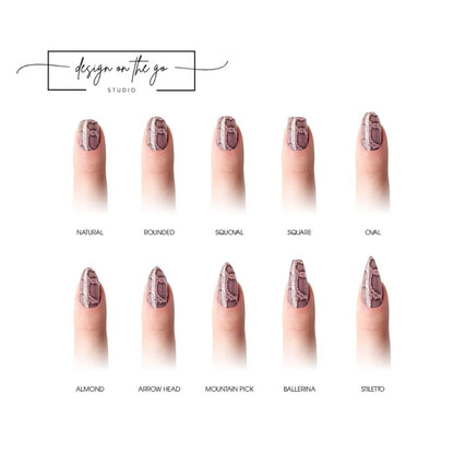 Pink Snake Nail Wrap