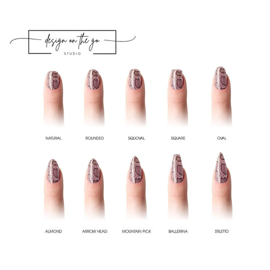 Pink Snake Nail Wrap