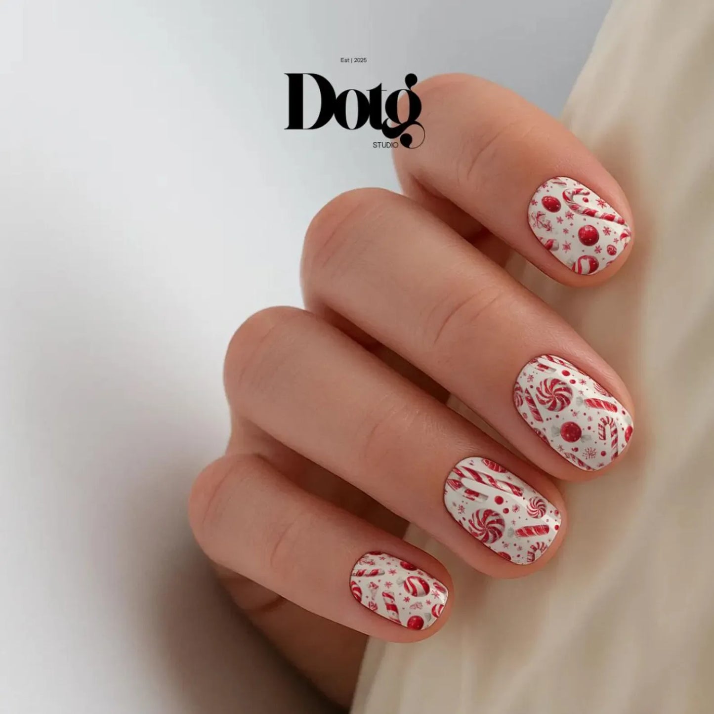 Peppermint Parade Nail Wraps