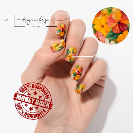 Tropic Bloom Nail Wraps
