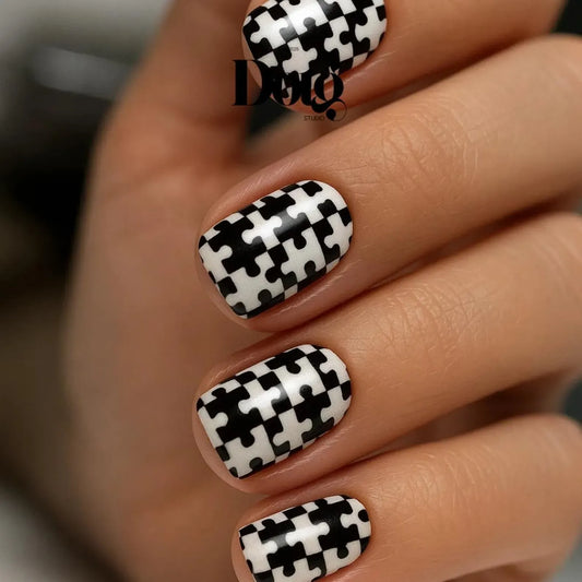 Puzzle Design Nail Wraps