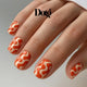 Retro Orange Nail Wraps