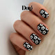 Black & White Daisy Nail Wraps