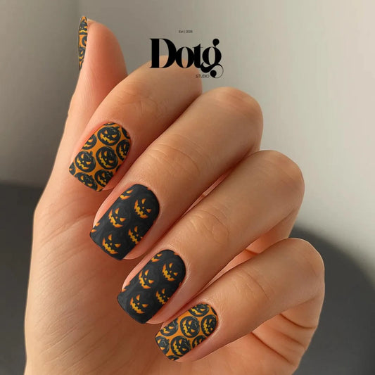 Haunted Pumpkin Nail Wraps