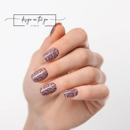 Pink Snake Nail Wrap