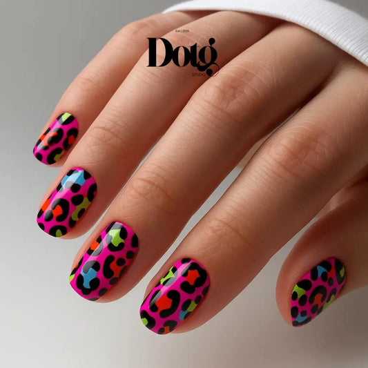 Neon Leopard Nail Wraps