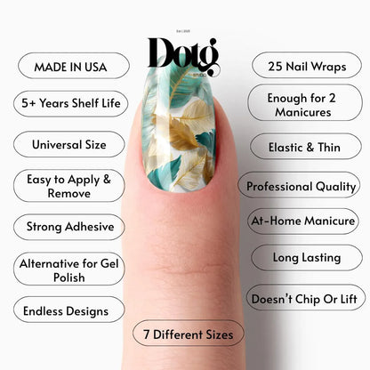 Feather Nail Wraps